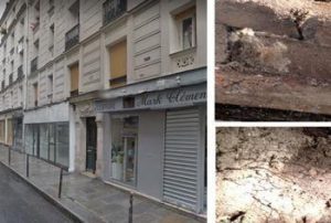 Immeuble de la rue volta à Paris et merule dans la cave