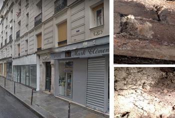 Immeuble de la rue volta à Paris et merule dans la cave