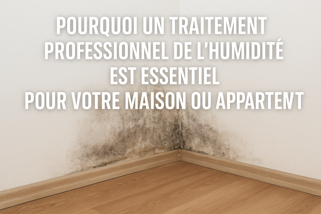Pourquoi un traitement professionnel de l’humidité est essentiel pour votre maison ou appartement